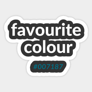 Favourite colour Sticker